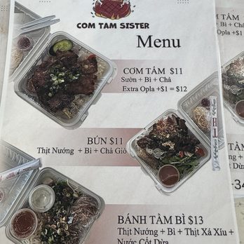 Com Tam Sister - Menu 9/29/2026 - Vietnamese Near Me - Garden Grove, California