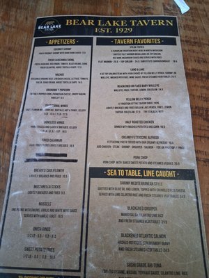 Menu photo 2 Bear Lake Tavern North Muskegon, MI Menu photo 2 Bear Lake Tavern North Muskegon, MI