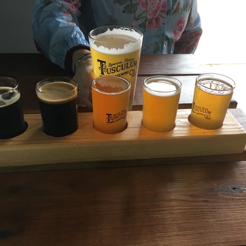 Parking Lot Pecan, Coconut Porter, Christmas Belgium, Honeybee Blonde, Puro Boerne Flight Parking Lot Pecan, Coconut Porter, Christmas Belgium, Honeybee Blonde, Puro Boerne Flight