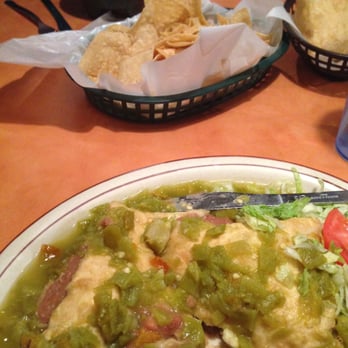 Café Castro - Sopapilla stuffed with beans and green chile sauce: comfort food at its best! - New Mexican Cuisine Near Me - Santa Fe, New Mexico