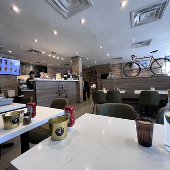 A Corner Cafe - a bicycle on the wall - Cafes Near Me - Markham, Ontario