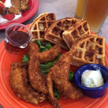 Crest Cafe - Chicken and Waffles...ummm yea - Cafes Near Me - San Diego, California