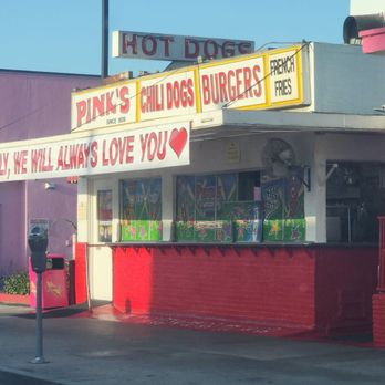 Pink's Hot Dogs - Saw the Dolly Parton tribute banner at Pink's. - Hot Dogs Near Me - Los Angeles, California
