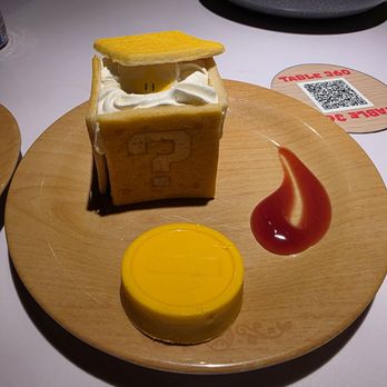 Toadstool Cafe - ? Block Tiramisu and the Coin Cookie from the kid's meal. - Burgers Near Me - Orlando, Florida