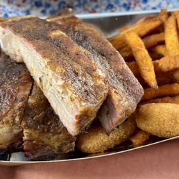 Rack of Saint Louis Cut Pork Ribs