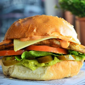 North Steyne Snack Shack - Man-Town Burger - Grilled Chicken Breast with cheese, avocado, tomato, lettuce, jalapenos and spicy aioli on a bun - Burgers Near Me - Manly, NSW North Steyne Snack Shack - Man-Town Burger - Grilled Chicken Breast with cheese, avocado, tomato, lettuce, jalapenos and spicy aioli on a bun - Burgers Near Me - Manly, NSW
