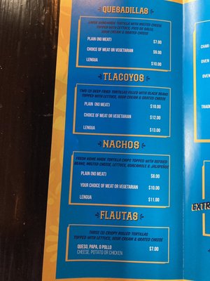 Menu photo 2 Tacos El Torito Blanco Wilkes-Barre, PA