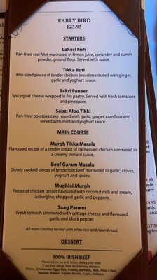 Menu photo 1 Mint Cottage Raheny, D