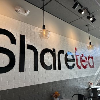 Sharetea - a brick wall with a sign that says sharetea - Coffee & Tea Near Me - Chino Hills, California Sharetea - a brick wall with a sign that says sharetea - Coffee & Tea Near Me - Chino Hills, California