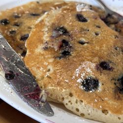 Sissy's Place - Blueberries are abundant in these pancakes.
