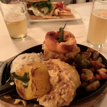 The Maple Leaf Tavern - Stuffed pepper with chicken - American Near Me - Wilmington, Vermont The Maple Leaf Tavern - Stuffed pepper with chicken - American Near Me - Wilmington, Vermont