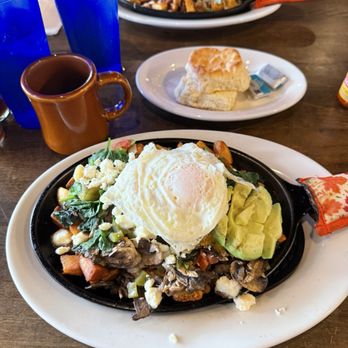 The Bada Bean - California skillet with over easy egg - Breakfast & Brunch Near Me - Tallahassee, Florida The Bada Bean - California skillet with over easy egg - Breakfast & Brunch Near Me - Tallahassee, Florida