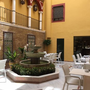 Hotel Corregidor - Outdoor courtyard of restaurant - Hotels Near Me - Seville, SE