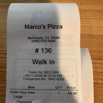 Marco's Pizza - 08/11/25 - Monday #Mckinney #R1616 #Pizza - Pizza Near Me - McKinney, Texas