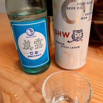 San Ho Won - Soju and fort point beer - Korean Near Me - San Francisco, California