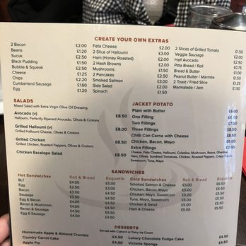 Nora Cafe - Menu 03/2023 - British Near Me - London, XGL