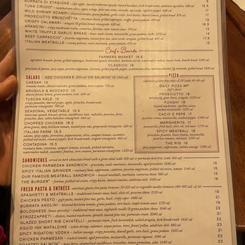 North Italia - Menu - Pizza Near Me - El Segundo, California