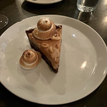 Turtle + The Wolf - chocolate-peanut butter tart - New American Near Me - Montclair, New Jersey