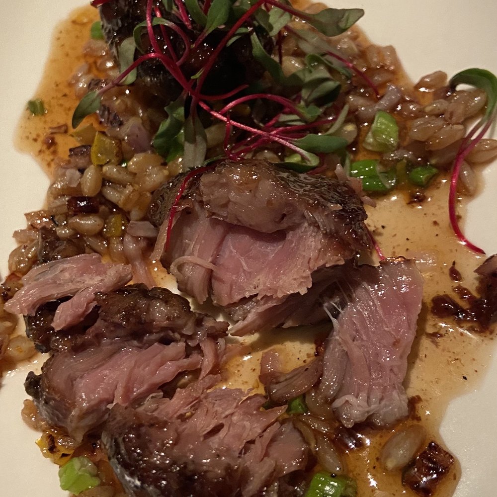 NoJa - Sous-vide pork cheeks, incredibly tender and tasted like roast. - New American Near Me - Mobile, Alabama NoJa - Sous-vide pork cheeks, incredibly tender and tasted like roast. - New American Near Me - Mobile, Alabama