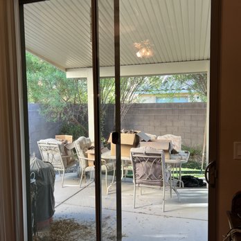 Davis Glass & Mirror - This was the door that the glass was blown out. - Windows Installation Near Me - Las Vegas, Nevada Davis Glass & Mirror - This was the door that the glass was blown out. - Windows Installation Near Me - Las Vegas, Nevada