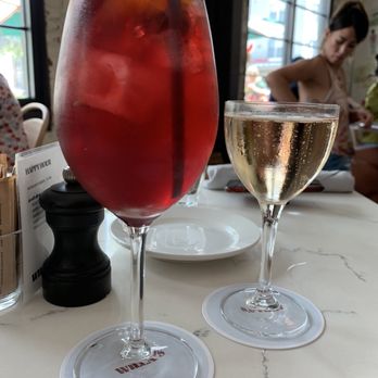 Willa's - House sangria (left) and rosé (right) - New American Near Me - Tampa, Florida Willa's - House sangria (left) and rosé (right) - New American Near Me - Tampa, Florida