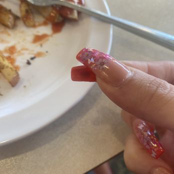 Free Range Pancake House - Hair in potatoes - Pancakes Near Me - Marshall, Michigan