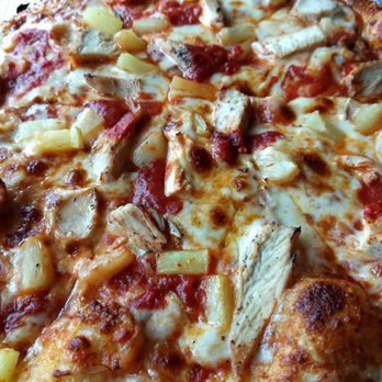 Two Cities Pizza Company - BYO New York with pineapple and chicken - Pizza Near Me - Mason, Ohio Two Cities Pizza Company - BYO New York with pineapple and chicken - Pizza Near Me - Mason, Ohio