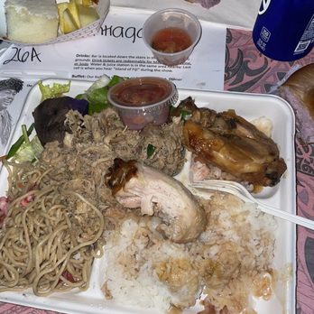 Chief's Luau - Pork, chicken, noodles, rice, salad sweet potatoes and pineapple cake ( all you can eat) - Performing Arts Near Me - Kapolei, Hawaii Chief's Luau - Pork, chicken, noodles, rice, salad sweet potatoes and pineapple cake ( all you can eat) - Performing Arts Near Me - Kapolei, Hawaii
