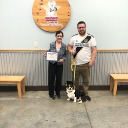 Camp Bow Wow Prairieville - Max's graduation from Level I: Basic Obedience.