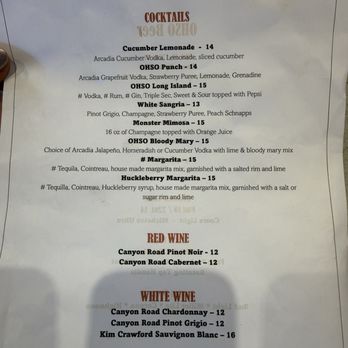 Ohso Brewery - Menu - Breweries Near Me - Mesa, Arizona Ohso Brewery - Menu - Breweries Near Me - Mesa, Arizona
