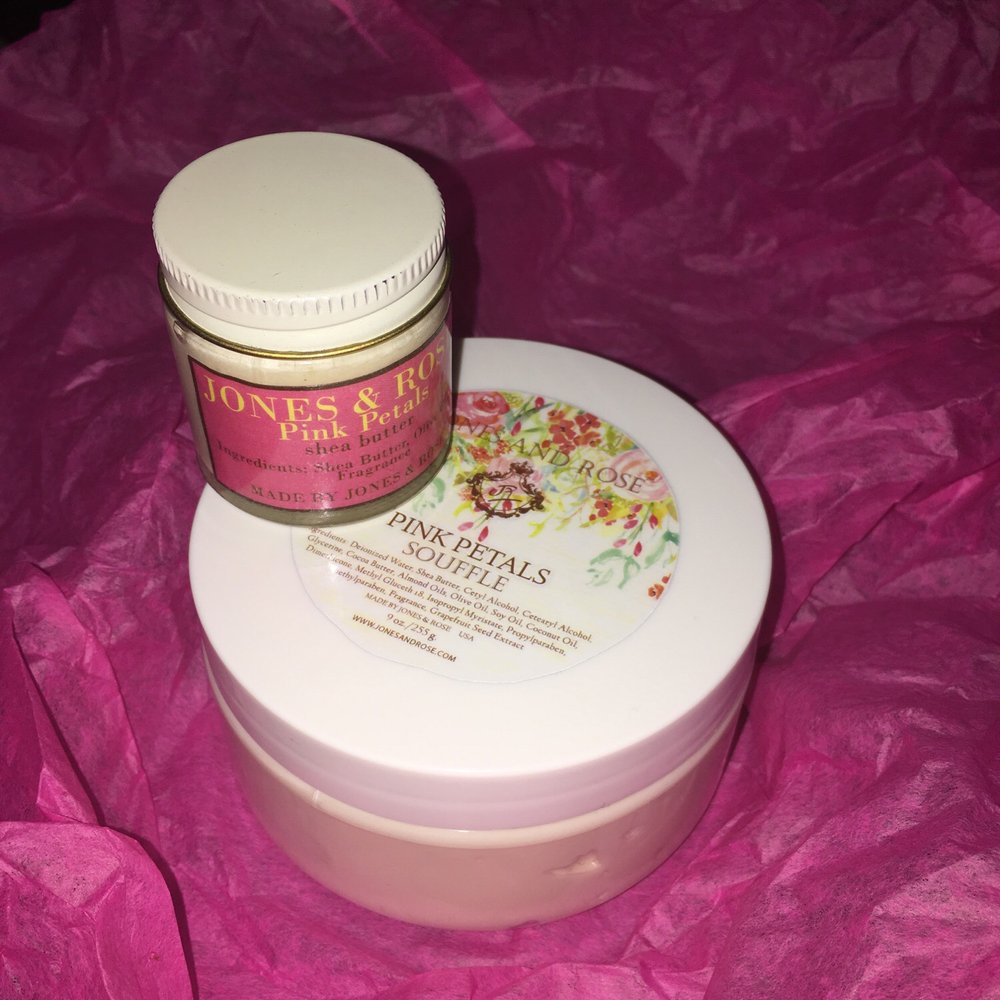 Jones and Rose - Pink Petals Soufflé & Shea Butter - Skin Care Near Me - Jacksonville, Florida Jones and Rose - Pink Petals Soufflé & Shea Butter - Skin Care Near Me - Jacksonville, Florida