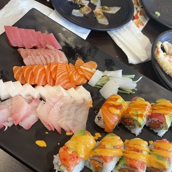 Nagoya - This sashimi and look at the rice on those rolls. - Japanese Near Me - Kentwood, Michigan Nagoya - This sashimi and look at the rice on those rolls. - Japanese Near Me - Kentwood, Michigan