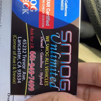 Smog Unlimited - Smog check pass! - Smog Check Stations Near Me - Lancaster, California