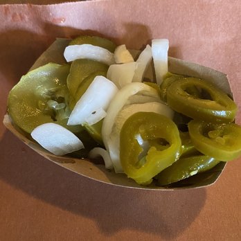 Mad Jack's Mountaintop Barbecue - Pickles, onions and jalapeños - Barbeque Near Me - Cloudcroft, New Mexico Mad Jack's Mountaintop Barbecue - Pickles, onions and jalapeños - Barbeque Near Me - Cloudcroft, New Mexico