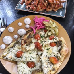 Zaatar and cheese manakeesh