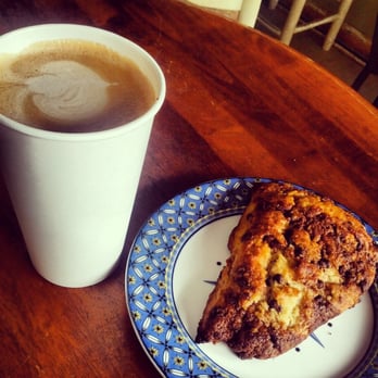 Pacific Bean Coffee - "Mayan Mocha" w/ Mexican chocolate & cinnamon syrup + Nutella & chocolate chip scone - Coffee & Tea Near Me - San Diego, California Pacific Bean Coffee - "Mayan Mocha" w/ Mexican chocolate & cinnamon syrup + Nutella & chocolate chip scone - Coffee & Tea Near Me - San Diego, California