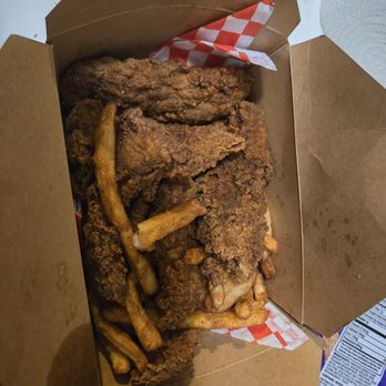 Kickin KAsian - Catfish and Cajun fries. Overcooked some - Seafood Near Me - Northridge, California Kickin KAsian - Catfish and Cajun fries. Overcooked some - Seafood Near Me - Northridge, California