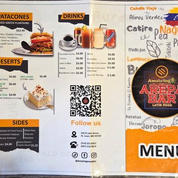 Amaizing Arepa Bar - Menu : Feb 2025 - Venezuelan Near Me - Saint Louis, Missouri Amaizing Arepa Bar - Menu : Feb 2025 - Venezuelan Near Me - Saint Louis, Missouri