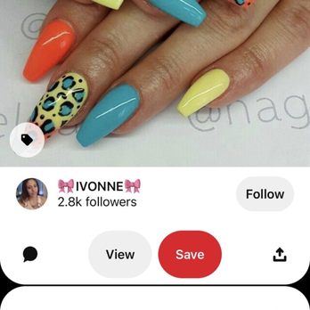 VIP Nails & Spa - What I asked for vs. what I got! She did a fantastic job! - Nail Salons Near Me - Chicago, Illinois