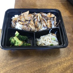 Chicken Teriyaki plate so delicious! A perfect portion