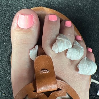 Nail Spa - $40 for this! Sloppy work. Didn't even clean up the edges. - Nail Salons Near Me - Augusta, Georgia