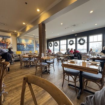 The Black Whale - Window seating with a nice view - Seafood Near Me - New Bedford, Massachusetts