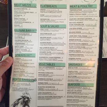 AMBAR Restaurant, Capitol Hill - The menu here at Ambar - Modern European Near Me - Washington, DC, District of Columbia