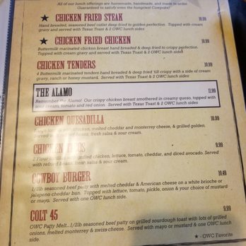 Old West Cafe - Menu 9 - Breakfast & Brunch Near Me - Grapevine, Texas