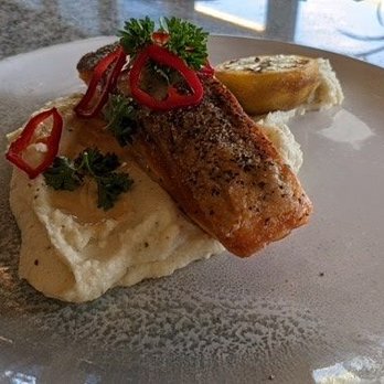 Zu Izakaya - ASU - Scottish Salmon with cauliflower puree - Sushi Bars Near Me - Tempe, Arizona Zu Izakaya - ASU - Scottish Salmon with cauliflower puree - Sushi Bars Near Me - Tempe, Arizona