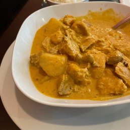 Malaysian chicken curry! Excellent!