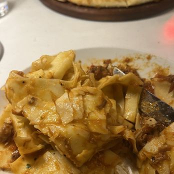 Tre Vele - Pappardelle (lamb) was entirely clumped together but did taste ok - Italian Near Me - Sandy Springs, Georgia Tre Vele - Pappardelle (lamb) was entirely clumped together but did taste ok - Italian Near Me - Sandy Springs, Georgia