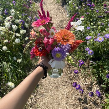 Ward's Berry Farm - the flower vase that you get - Delis Near Me - Sharon, Massachusetts
