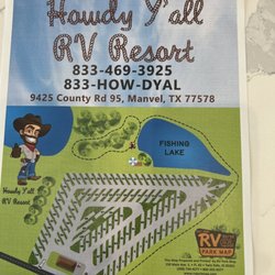 Howdy Y’all RV Resort - Pad sites and info sheet