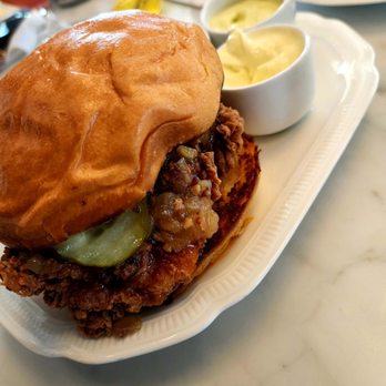 The Chandelier Bar - This chicken sandwich was divine! - Bars Near Me - New Orleans, Louisiana The Chandelier Bar - This chicken sandwich was divine! - Bars Near Me - New Orleans, Louisiana